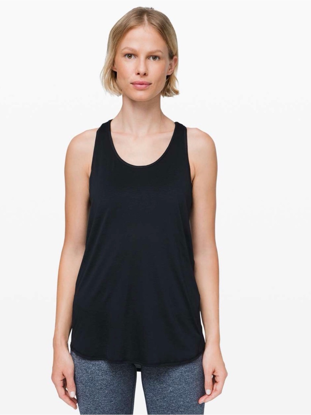 Lululemon essential pleated tank size 12 black